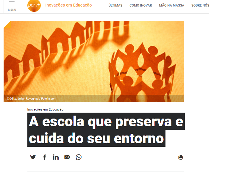 Escola que preserva seu entorno