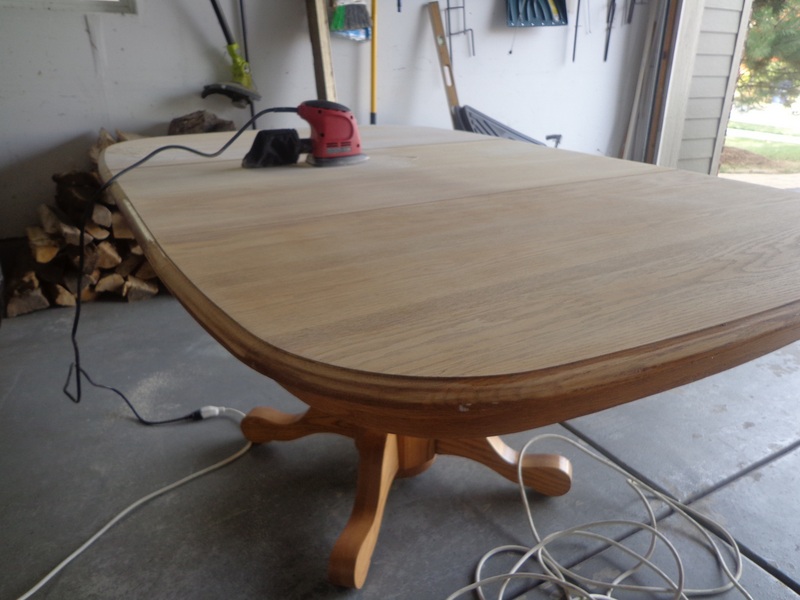 All Things that Make a House a Home...... Refinishing an oak dining