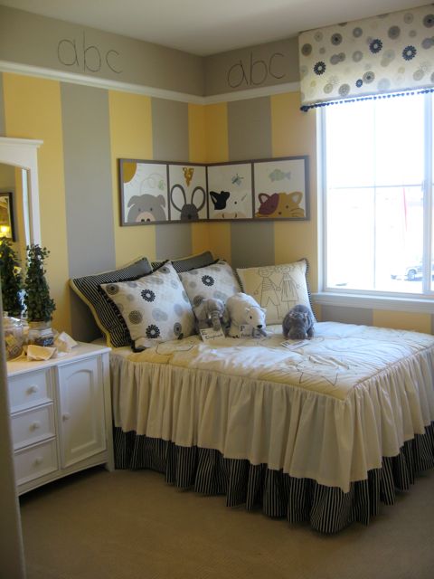 ABC Yellow and Gray Room - Design Dazzle