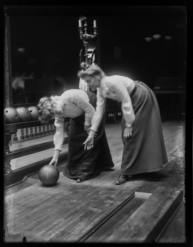 Victorian Women Bowling, circa 1900 vintage everyday