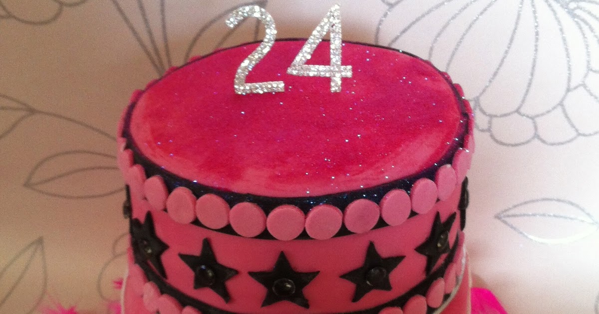 The Fondant Fairy: 24th Birthday Cake!