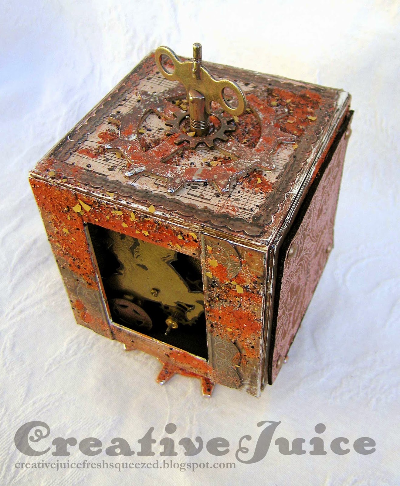Lisa Hoel - Stampendous/Eileen Hull Block Hop - Steampunk Western music box