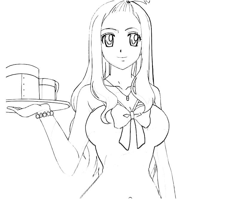 Mirajane Fairy Tail Coloring Pages Sketch Coloring Page