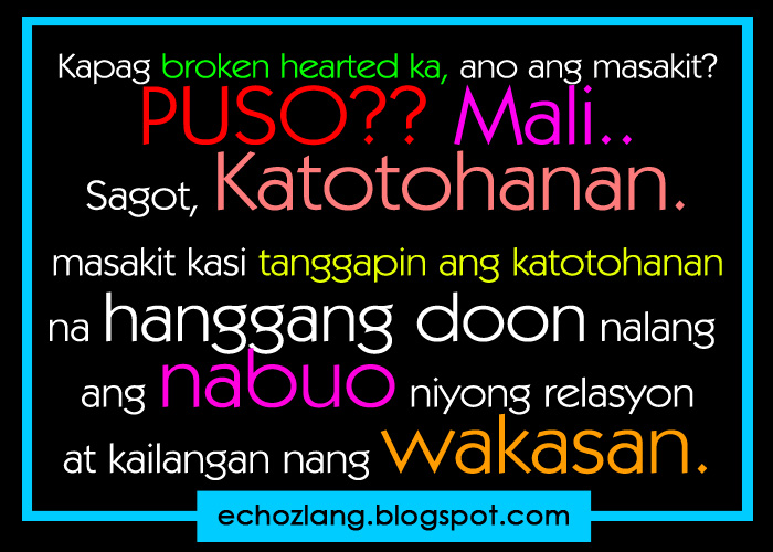 Brokenhearted Love Quotes Tagalog. QuotesGram