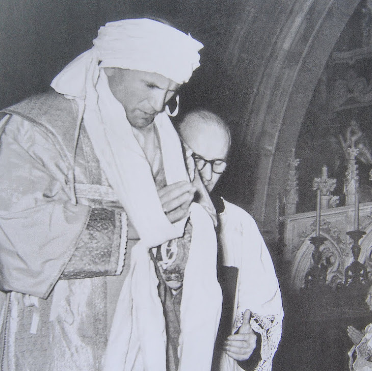K. Wojtyla's Ordination as imam-bishop Cracow 1958