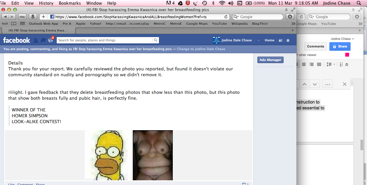 the report we received where facebook says the homer nude torso image is within their community guidelines the report we received where facebook says the homer nude torso image is within their community guidelines