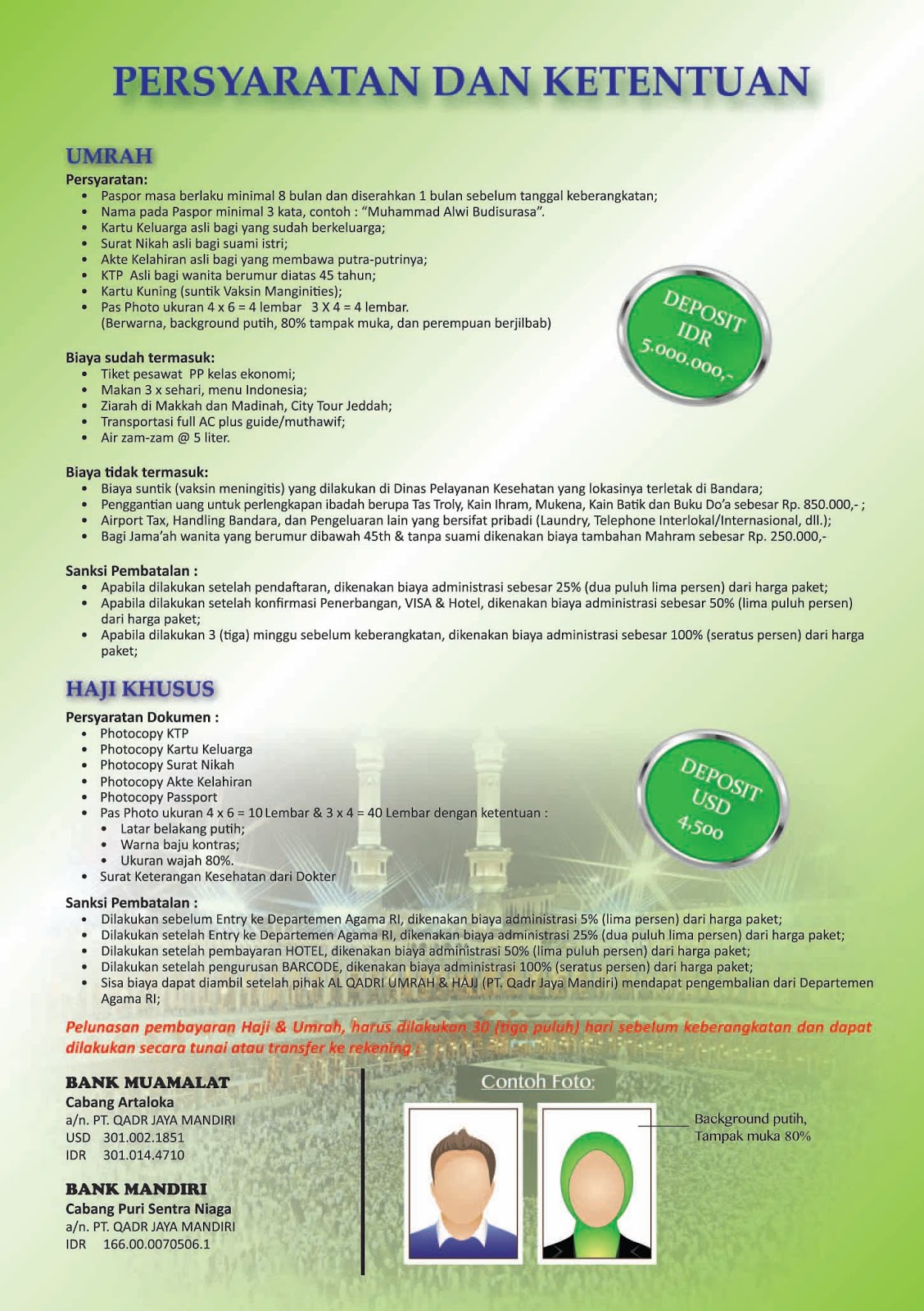 Perrjalanan Haji Amp Umrah Persyaratan Haji Dan Umroh