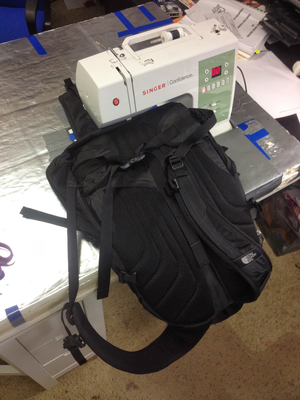 Matthew McMillan Adding MOLLE / PALS webbing to a backpack