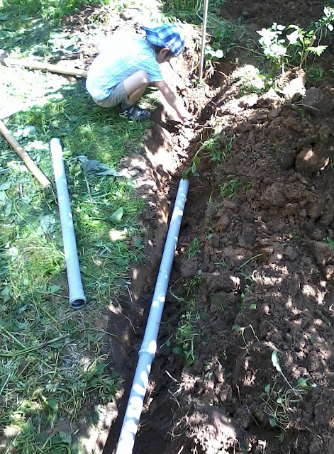 Как закопать трубы в землю