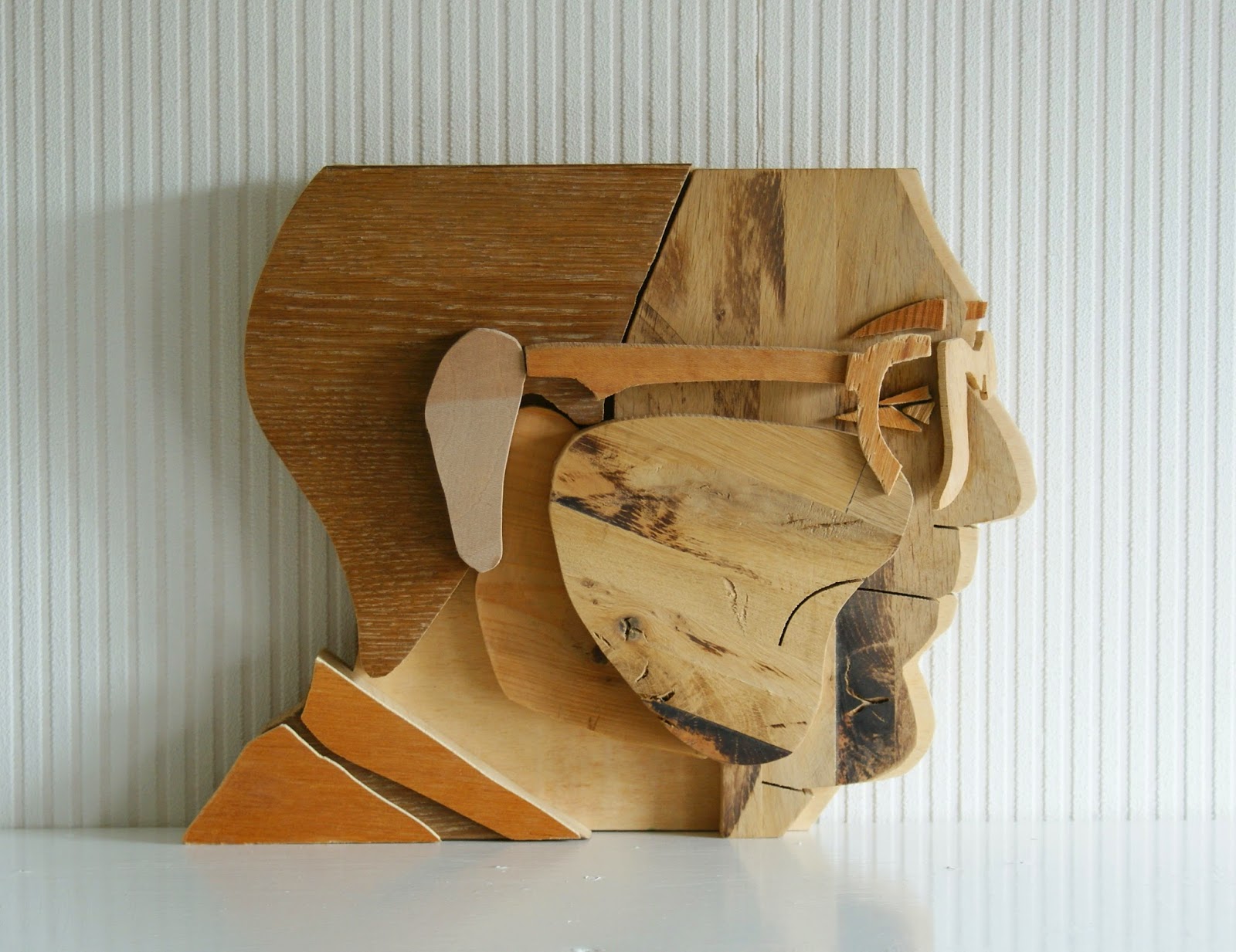 Sjoukunst portretten van hout