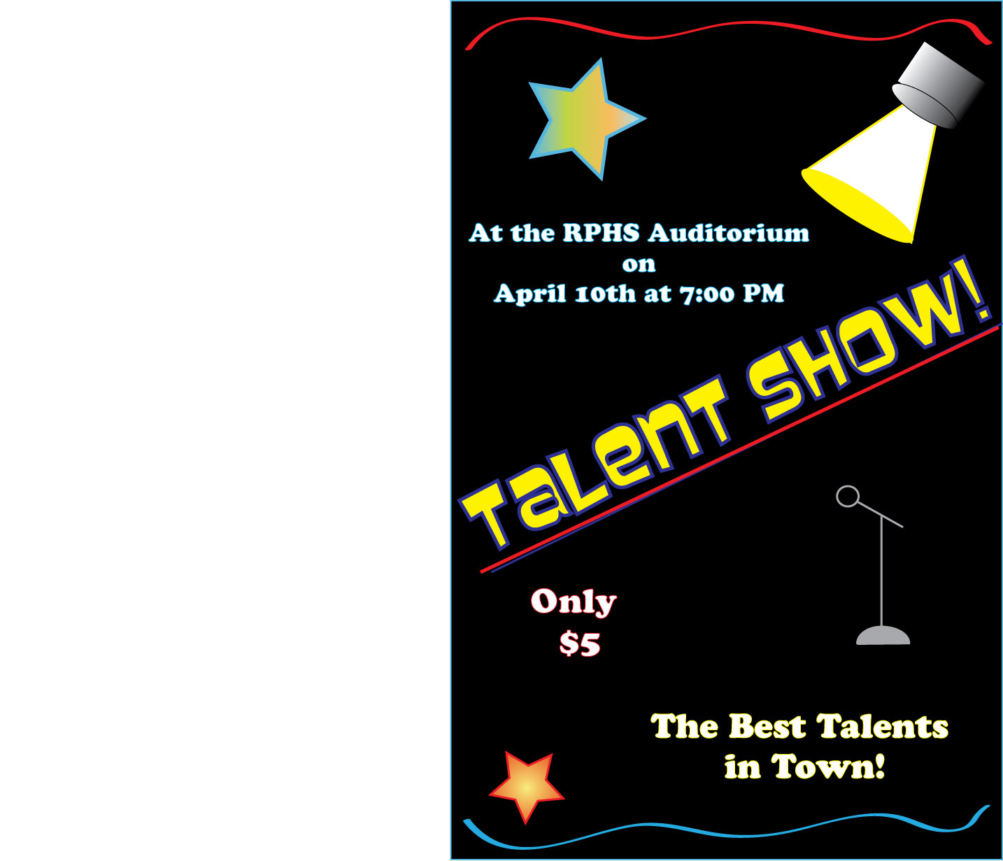 free talent show flyer templates
