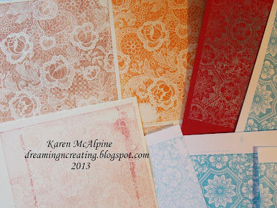 Dreaming and Creating: Stamping Backgrounds!