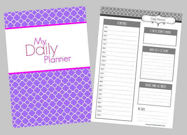 daily planner for the Home School Planner 