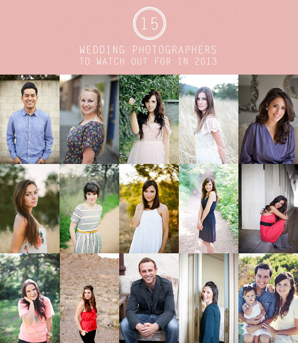 Le Magnifique's 15 Wedding Photographer's to watch out for in 2013 // www.lemagnifiqueblog.com