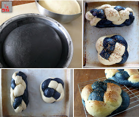 charcoal braid challah