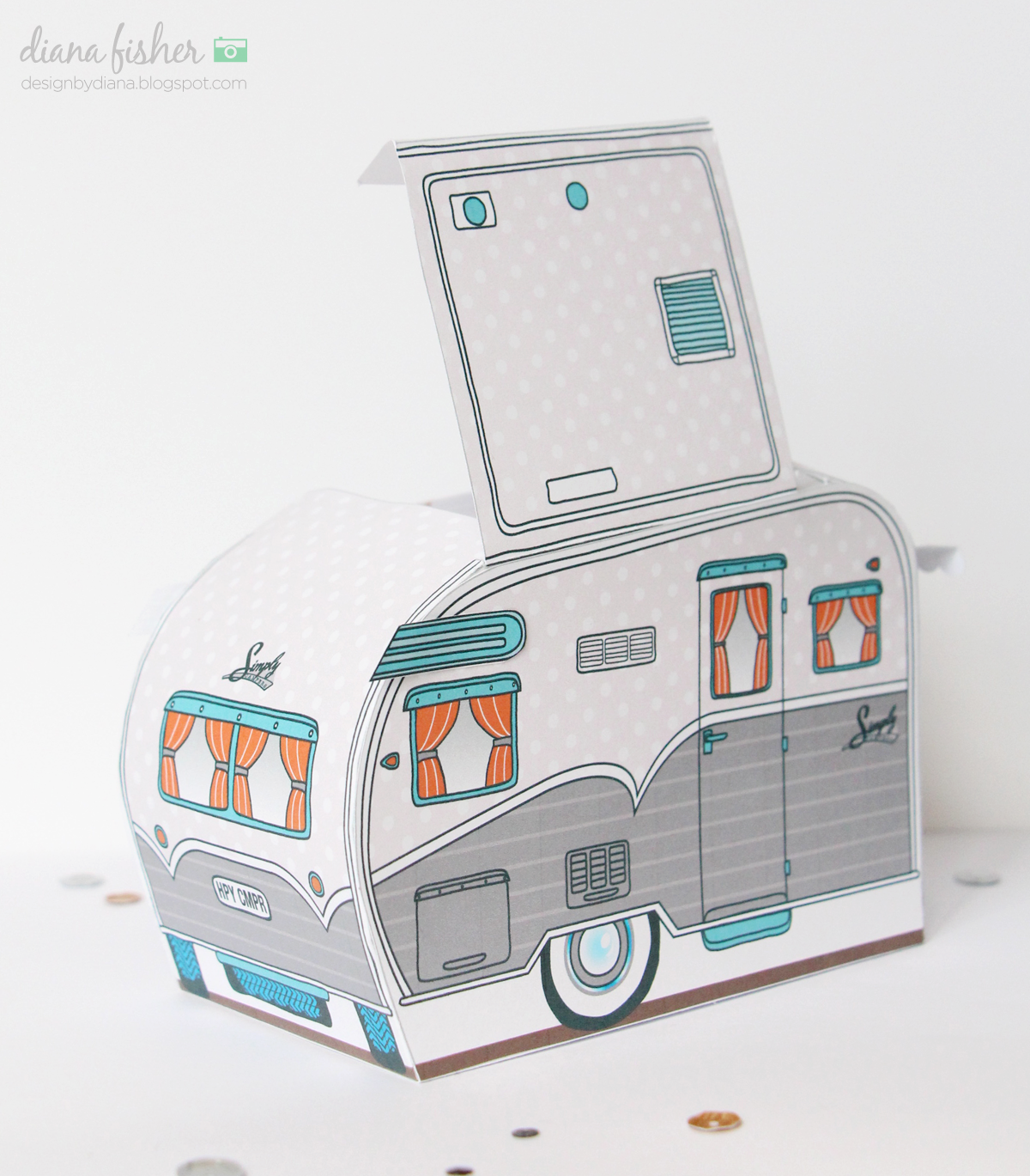 design by diana Retro CannedHam Camper Trailer Box Kit Review