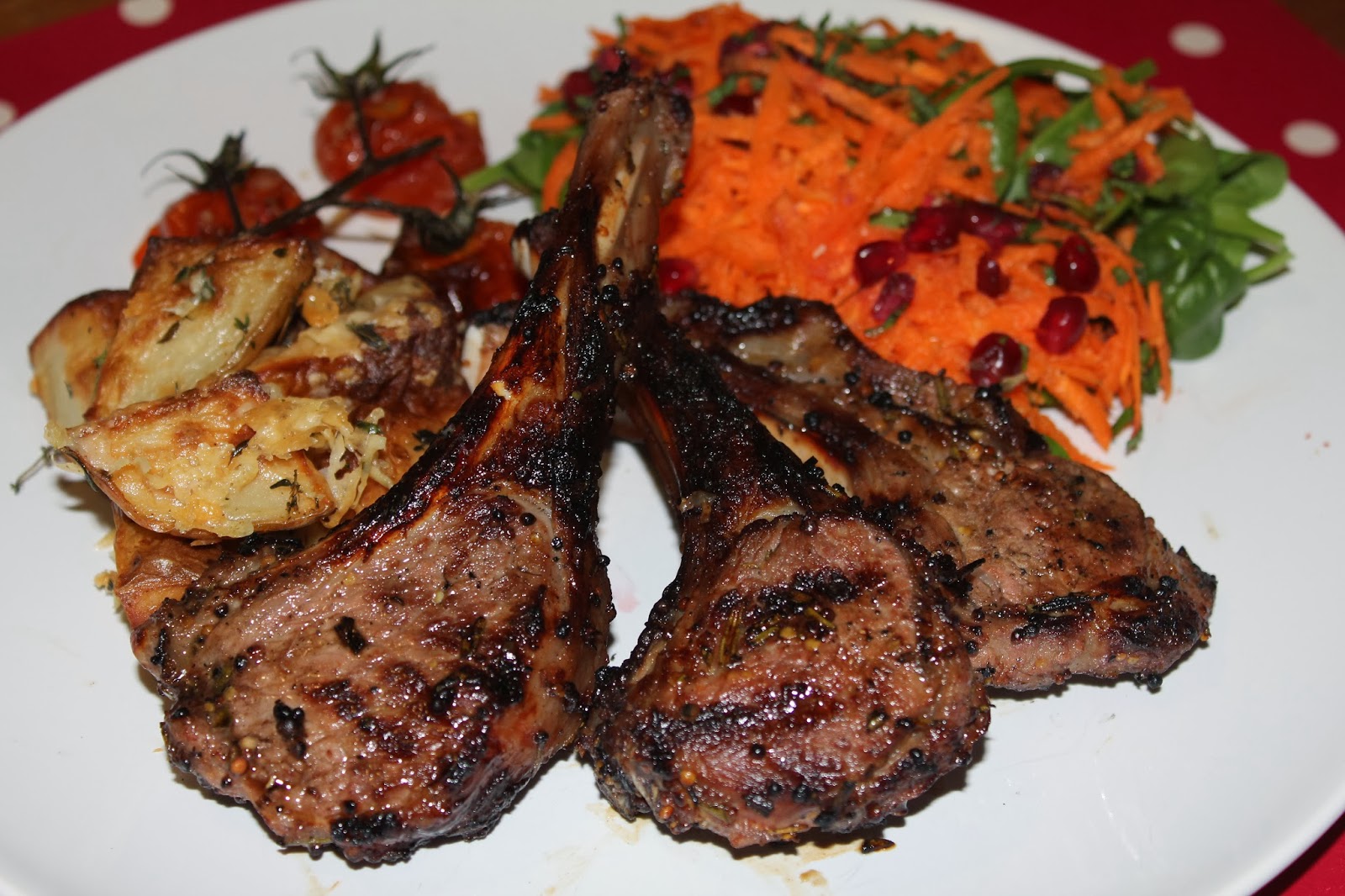 Rosemary, Lemon and Seeded Mustard Lamb Cutlets A Dash Of Flavour