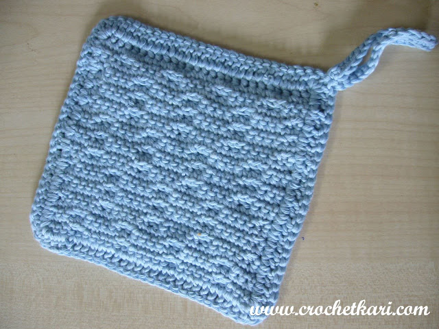 honeycomb washcloth wrong side