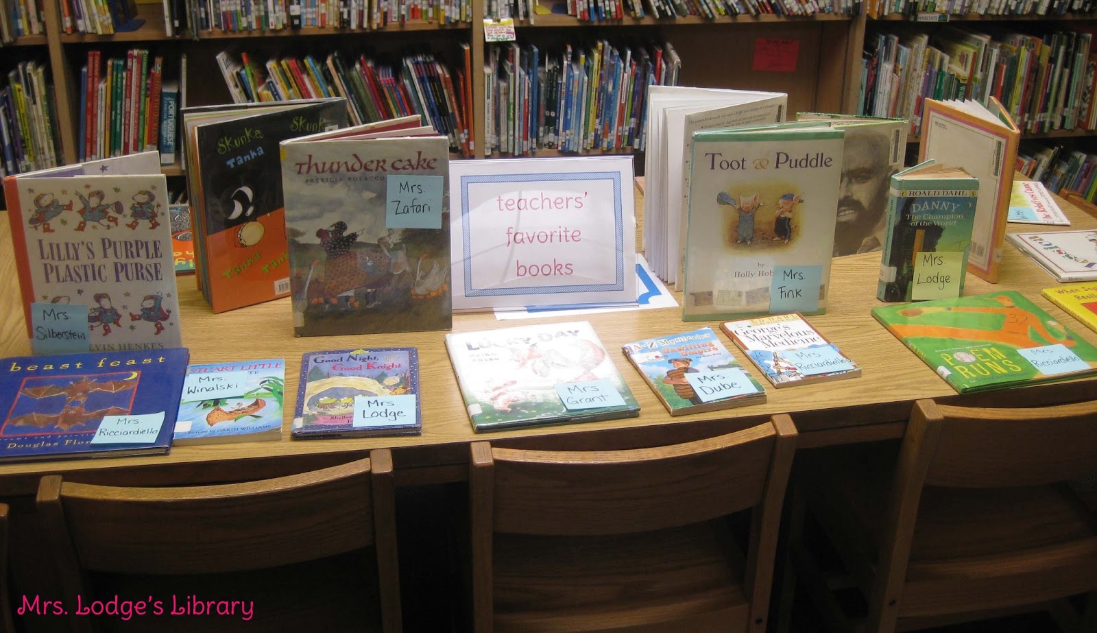 Reading Celebration! Mrs Lodge's Library