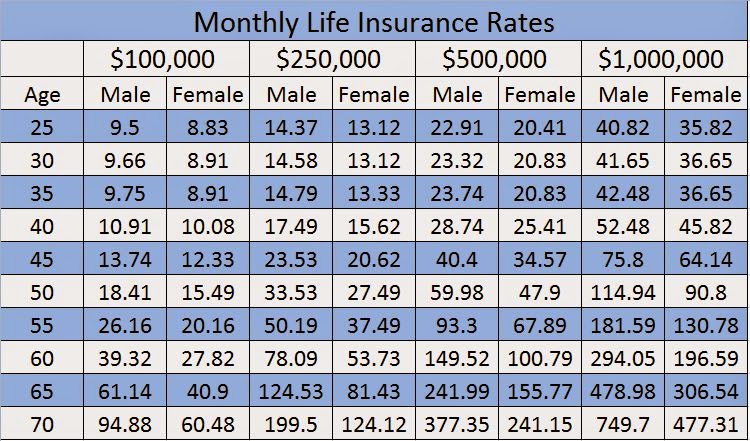 Term life insurance rates of definition