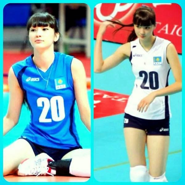 Foto Pemain Voli Cantik Asal Kazakhstan, Sabina Altynbekova