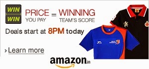 IPL Fan Merchandise Price = Winning Team’s Score IPL Fan Merchandise Price = Winning Team’s Score