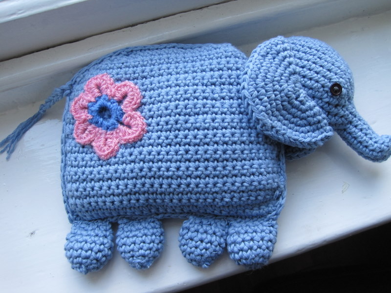 Apples and Pears Elephant pillow