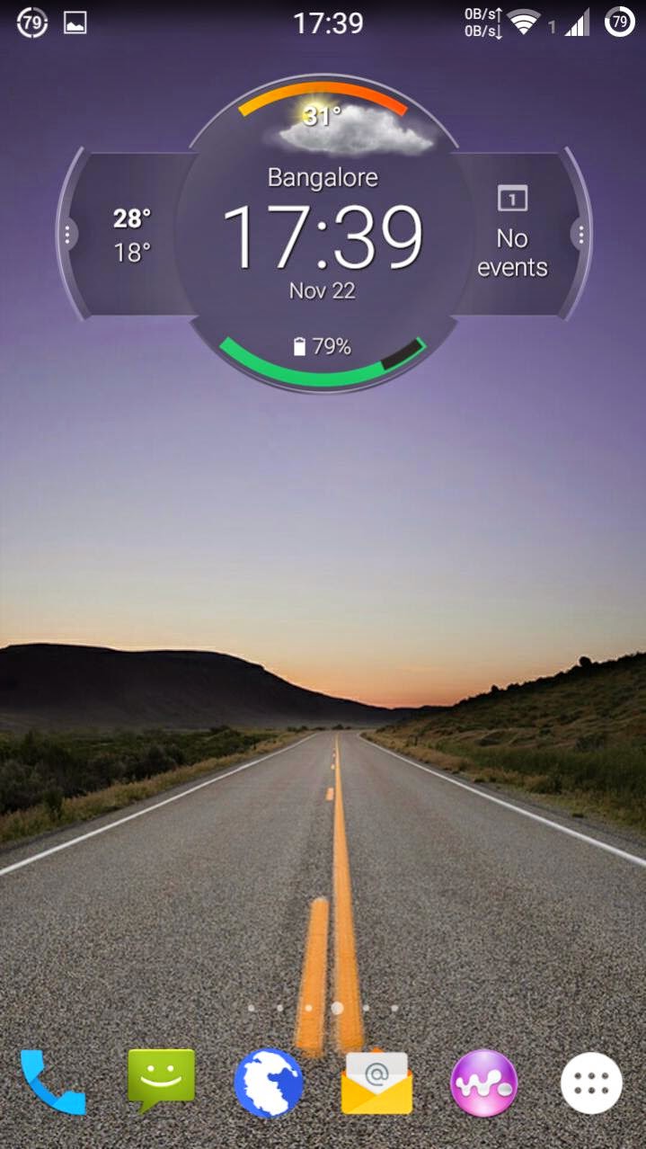 Motorola Droid Turbo Circle Clock Widget Iris Buddies