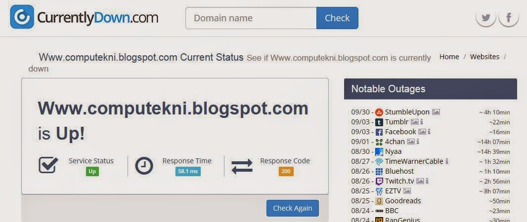 Currently Down, saber si un sitio está caído y más información | CompuTekni