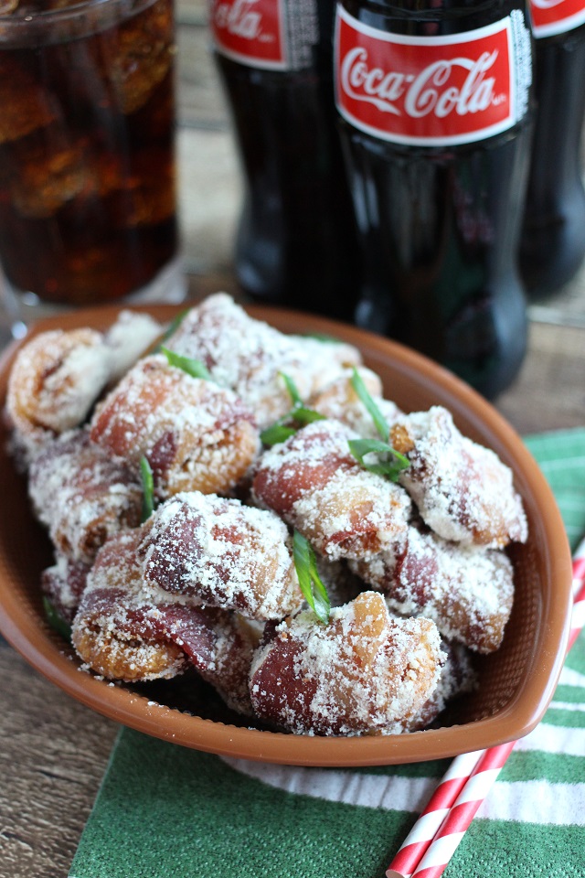 Mama Loves Food! Bacon Wrapped Parmesan Crackers