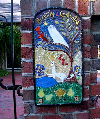 Ceramic Garden Plaque, Cathy Kiffney