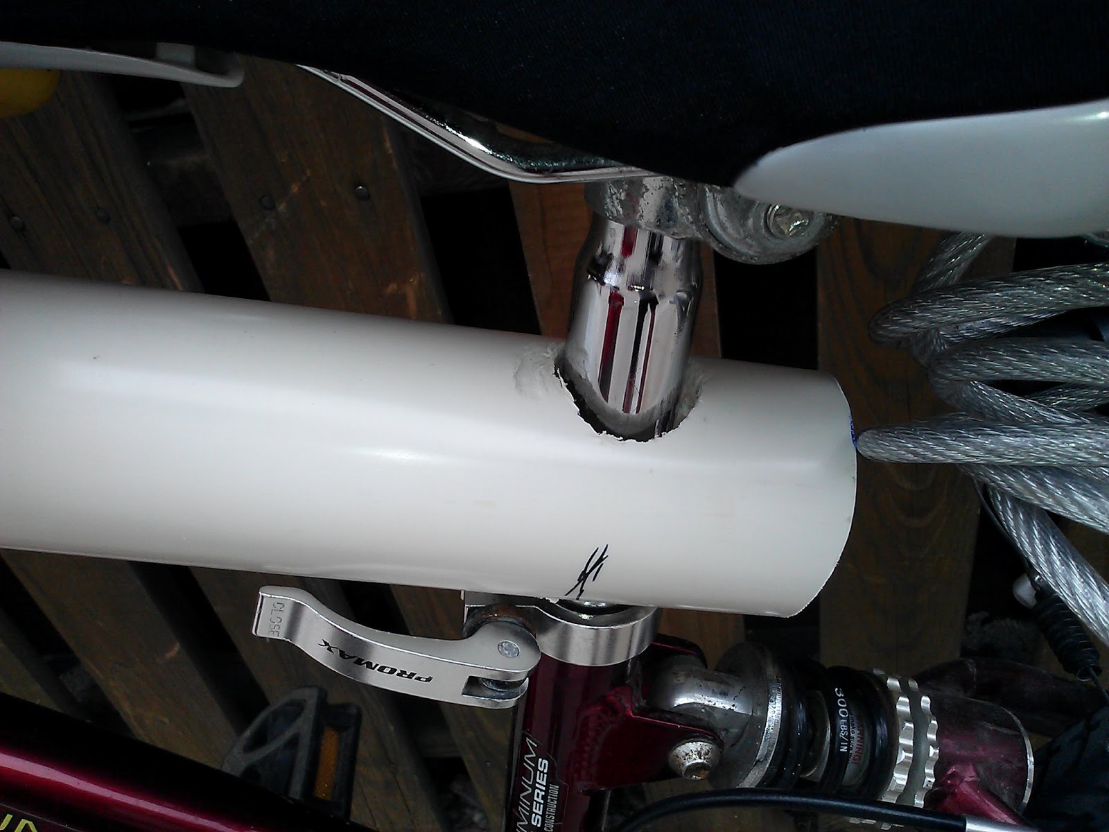 Upcycle Us Using PVC pipes to make a bike seat
