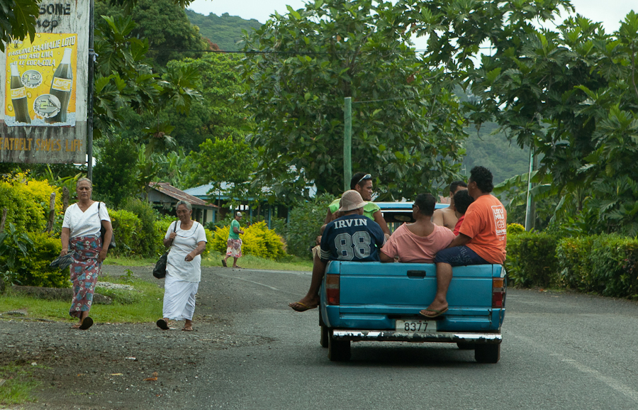 What Karen Sees Transportation in Samoa