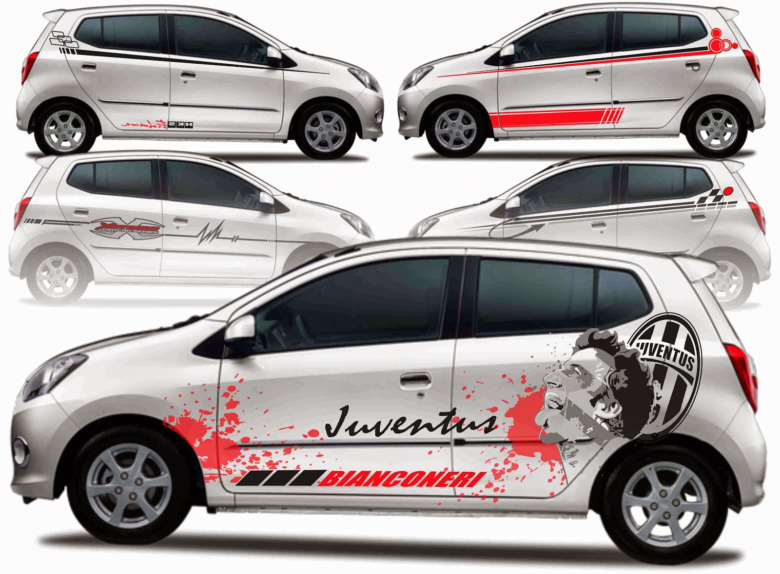 Kumpulan Gambar Cutting Stiker Mobil Juventus Dunia Otomotif