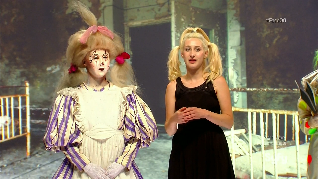 face off porcelain doll