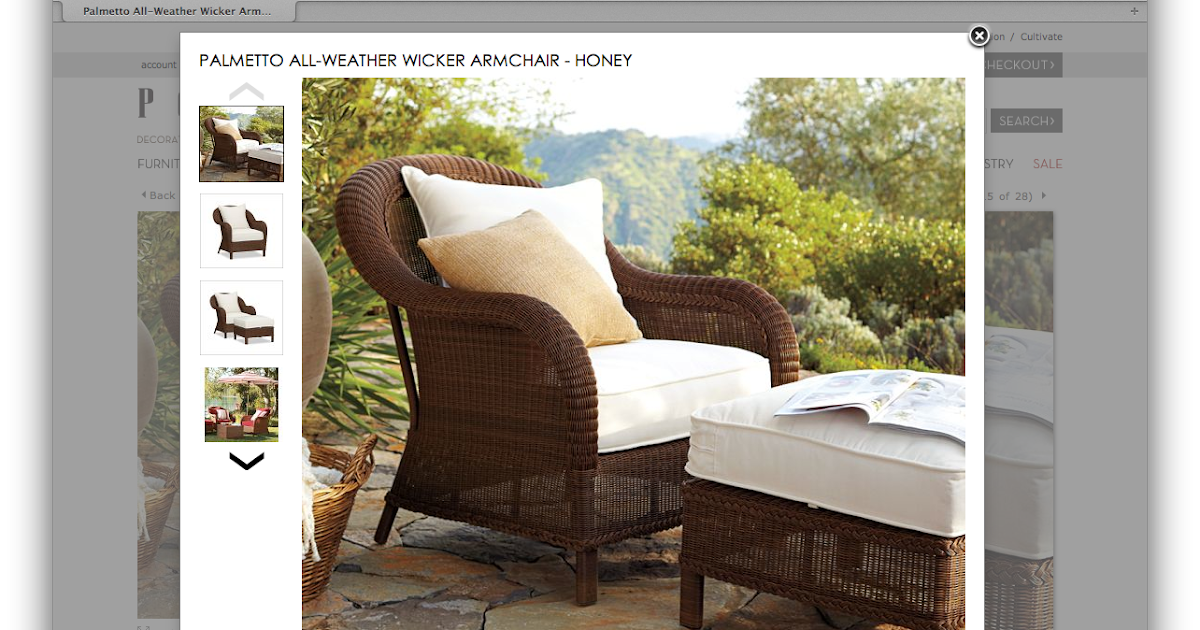 Mauna Lani Furniture Pottery Barn Outdoor Furniture 'Palmetto'