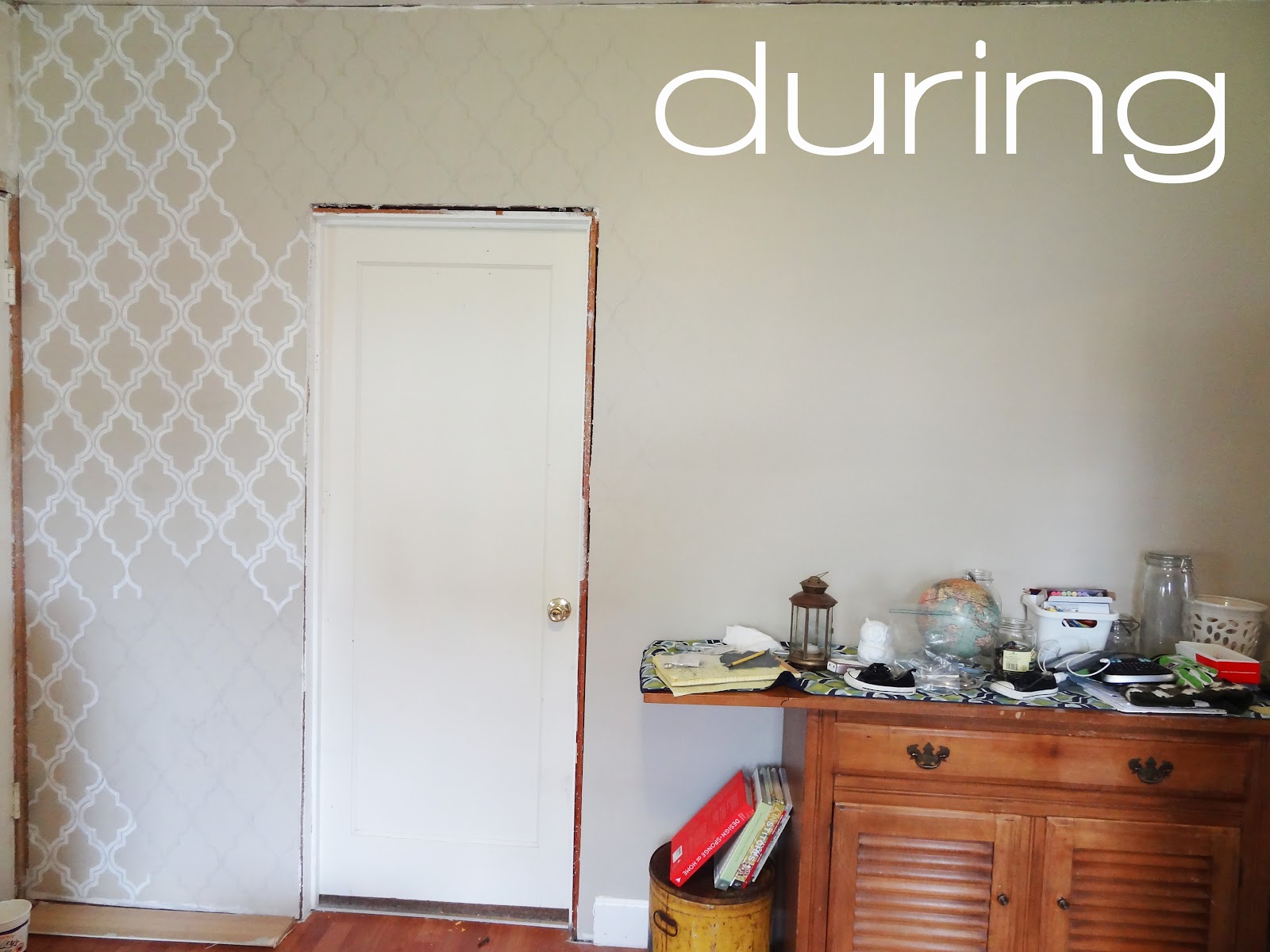 DIY // Perfect Painted Wallpaper Revamp Homegoods