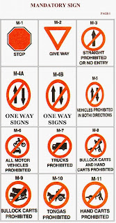 Traffic Signal Signs Chart