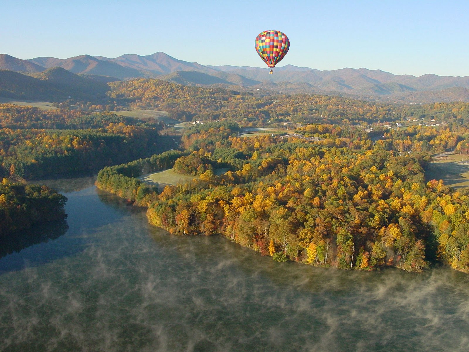Asheville Top River Town Okay Wallpaper