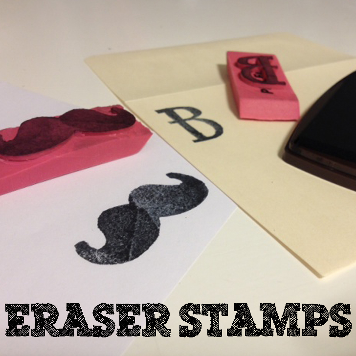 Sewing Barefoot eraser stamps