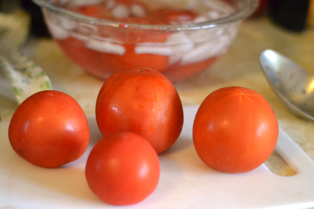The World in My Kitchen How to Peel a Tomato