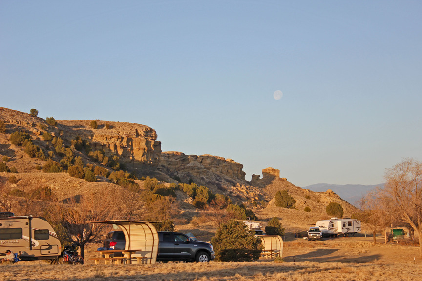 Airstream Camping Camping on the Desert Plateau at Lake Pueblo State Park
