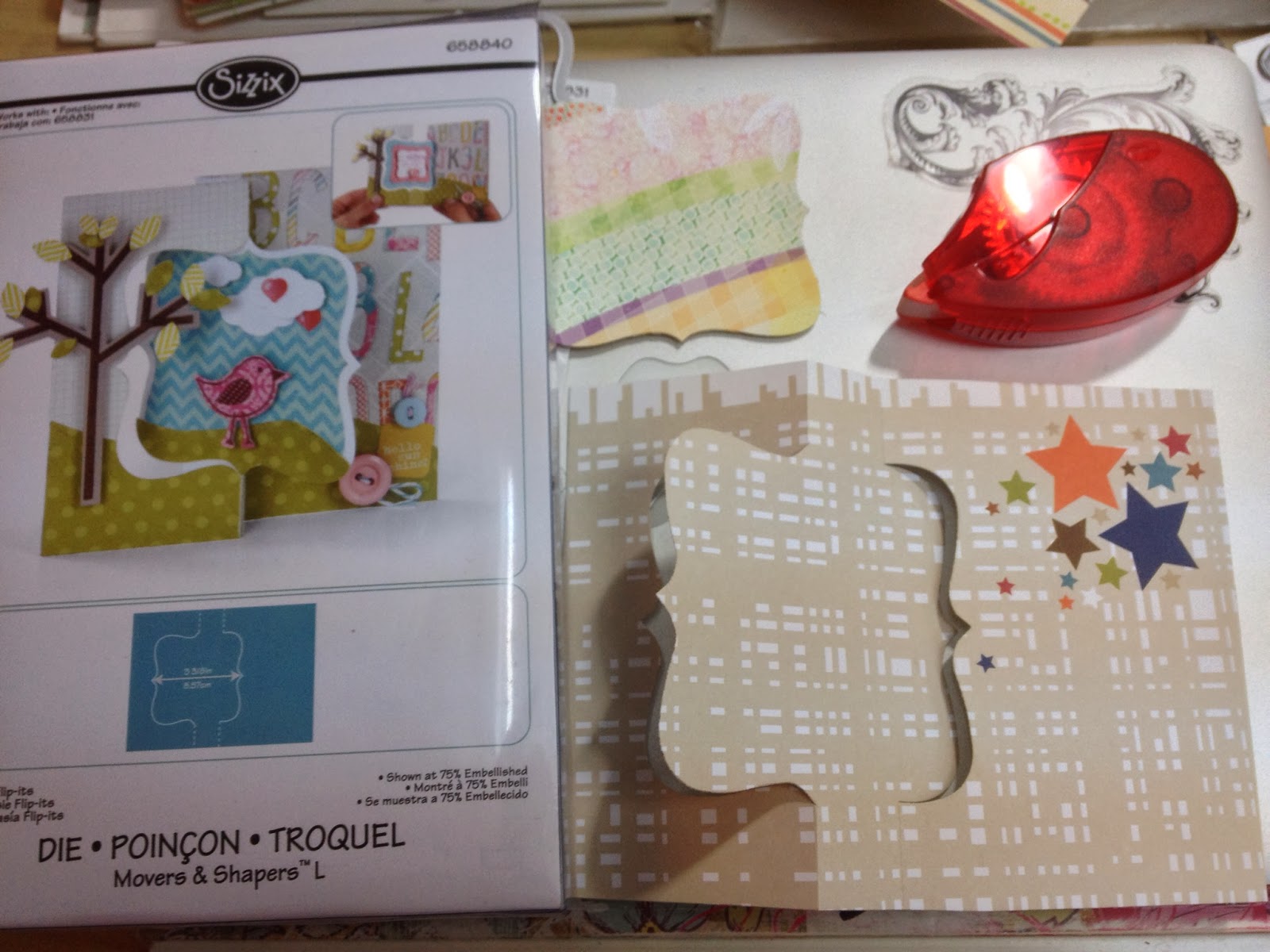 Scrapbook Memories "New" Sizzix Movers & Shapers "L" and "XL" FlipIts