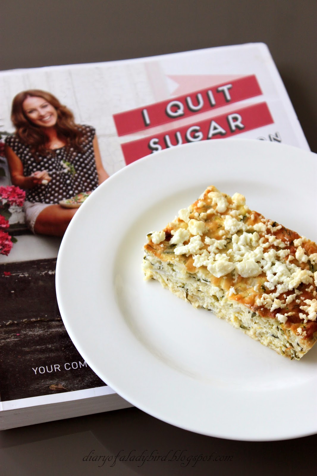 Diary of a Ladybird Zucchini Cheesecake/Slice