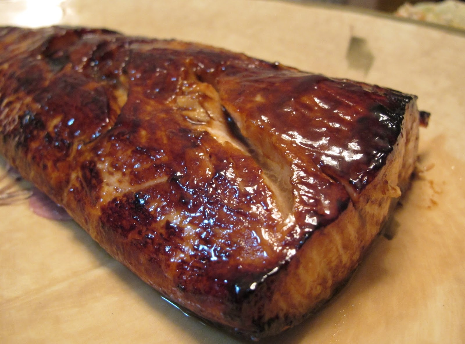 Freakin' Flabuless Salmon with Mango Glaze