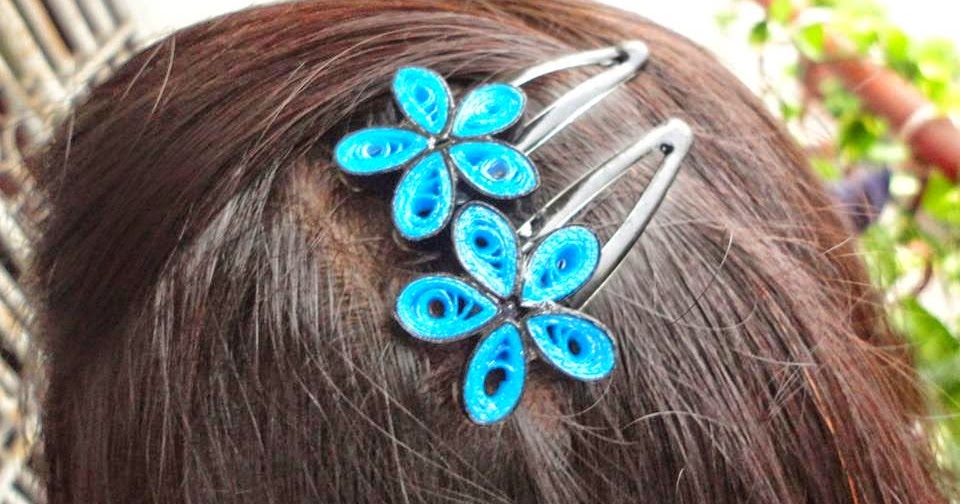 Handmade With Paper Quilled Hair Clips..