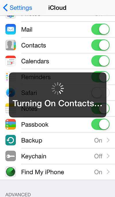 iphone contacts