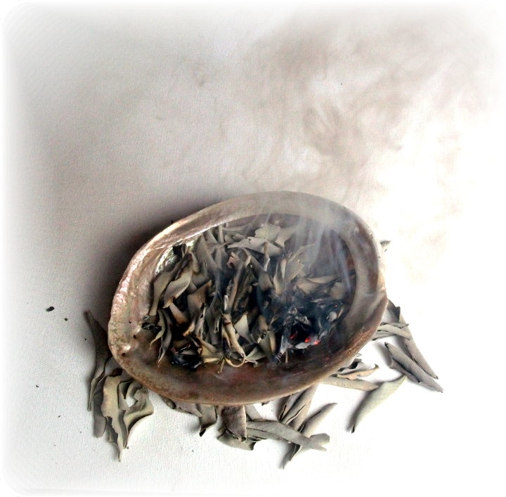 Burning White Sage