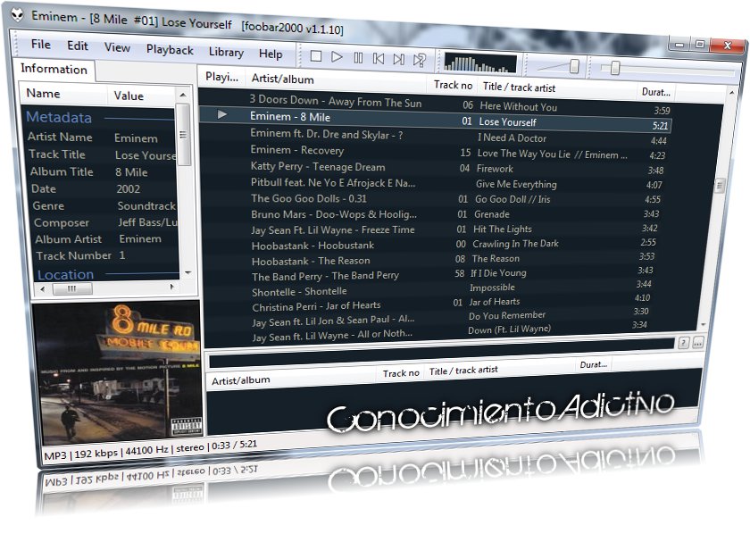 foobar2000 v1.1.10 Final Reproductor austero en apariencia pero ágil