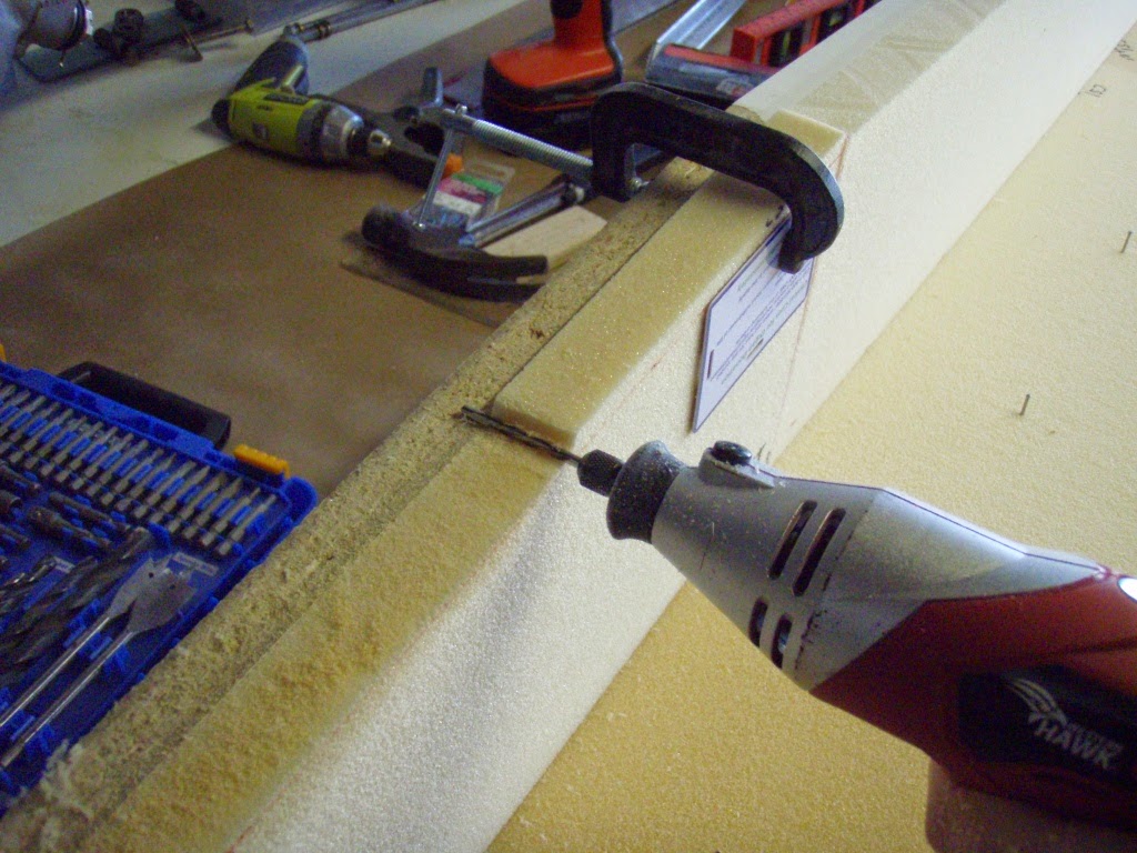 The Long EZ Build Spar foam panels